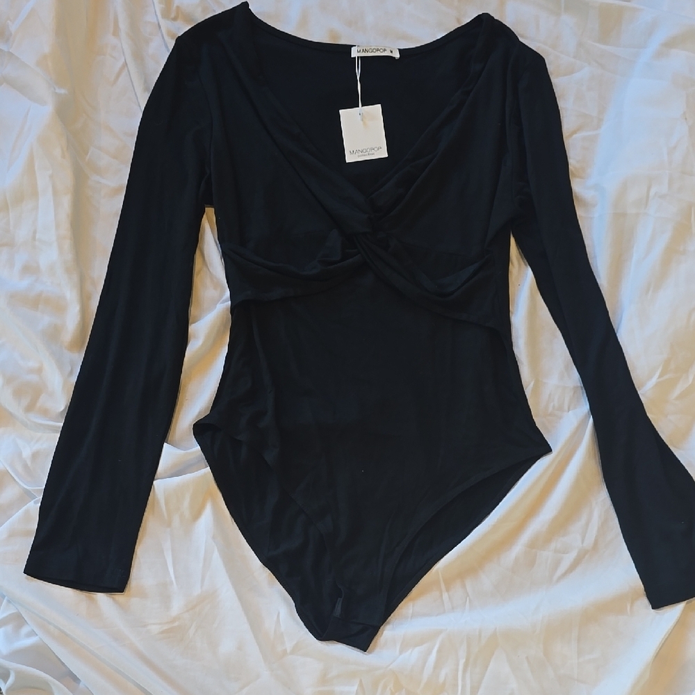 Black Long Sleeve Bodysuit